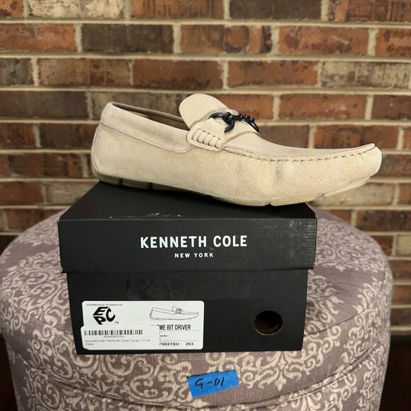 Kenneth Cole Men's Theme Bit Driver Athletic Flat Loafer Taupe Size 11.5M - Picture 2 of 2